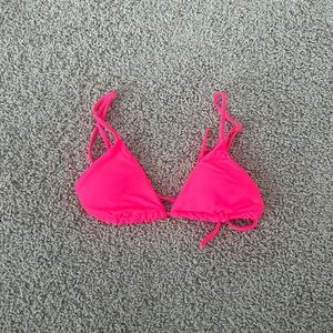 SHEIN Hot pink bikini top